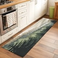 thumbnail image 2 of Mountains 2'x6' Runner Rugs for Hallway Kitchen Bedside Non Slip Washable, Watercolor Forest Nature Pine Trees Landscape Entryway Rug Runners with Rubber Backing, Long Carpet Runner for Laundry Room, 2 of 8