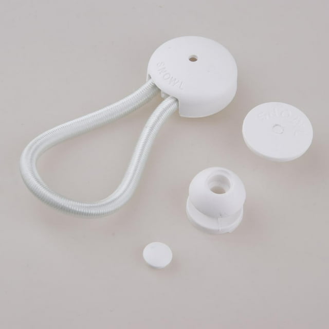 / Attaches de Cordon de Choc Pinces Pince avec Surface Bouton de Fixation pour Toile, Kayaks et Bateaux Blanc