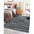 thumbnail image 5 of EORC Gray Hand-Woven Wool Contemporary Natural Wool Flat Area Rug, 5 of 10