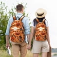thumbnail image 4 of Vsdgher Halloween 2 Print Canvas Backpack Travel Rucksack Unisex Knapsack 15.7/17.7Inch Laptop Backpack for Work,College-Medium, 4 of 4