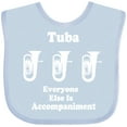 thumbnail image 3 of Inktastic Funny Tuba Player Music Joke Boys or Girls Baby Bib, 3 of 4