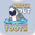 thumbnail image 4 of Inktastic Watch out I've Got My First Tooth Boys or Girls Baby Bib, 4 of 4