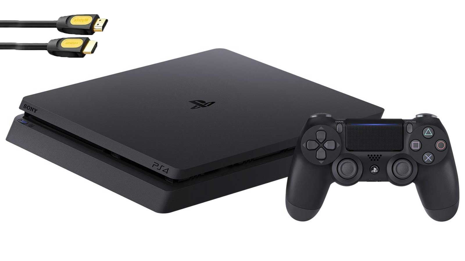 Sony 2215B PlayStation 4 Slim 1TB Gaming Console Black with BOLT AXTION Bundle Lke New