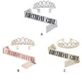 thumbnail image 3 of Diadema con diamantes de imitación brillantes Inteprter con correa para el hombro portátil Oro rosa, 3 of 6