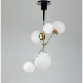 thumbnail image 5 of Maxim 26037SWSBRBK 15 in. Vesper Five-Light Suspension Pendant Ceiling Light, Satin Brass & Black, 5 of 6