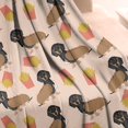 thumbnail image 4 of Dachshund Hotdog Fries Blanket,Comfortable Soft Flannel Throw Blanket,All Season,Warm Lightweight Blankets for Sofa Bed Couch Living Room Chair,50"x60"(130x150cm), 4 of 4