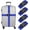 Dark Blue, variant on Luggage Straps with Combination Lock Adjustable Suitcase Belt Strap for Briefcase Backpack Travel, Black, Pack of 4 Black -
