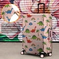 thumbnail image 4 of Pink Dinosaur and Rainbow Pattern Luggage Cover Fashion Suitcase Cover Baggage Covers Fit 25-28 Inch Luggage (Go Travel), 4 of 5
