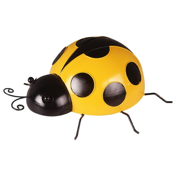 RKSTN Fall Decorations for Home Metal Garden Wall Art Decorative Cute Ladybugs Outdoor Wall Sculptures Decorations