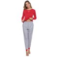 thumbnail image 4 of iClosam Womens Pajamas Set Loungewear Cotton Long Sleeve Sleepwear 2-piece Pjs, S-XXL, 4 of 8