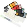 thumbnail image 3 of Foldable Paint Set, Fan Shape Travel Pocket Watercolor Kit Fast Drying  For School For Home For Travelling, 3 of 8