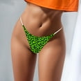 thumbnail image 2 of GDREDA sous-Vêtements Taille Haute pour Femmes, Mode, Impression Quotidienne, Respirants, 100 Taille Basse, String Vert, P, 2 of 5