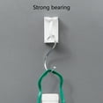 thumbnail image 4 of ROZYARD 2Pcs Curtain Rod Hangers Holders Not Drilling Adhesive Wall Mount Brackets ABS Transparent Towel Poles Support Hook, 4 of 15