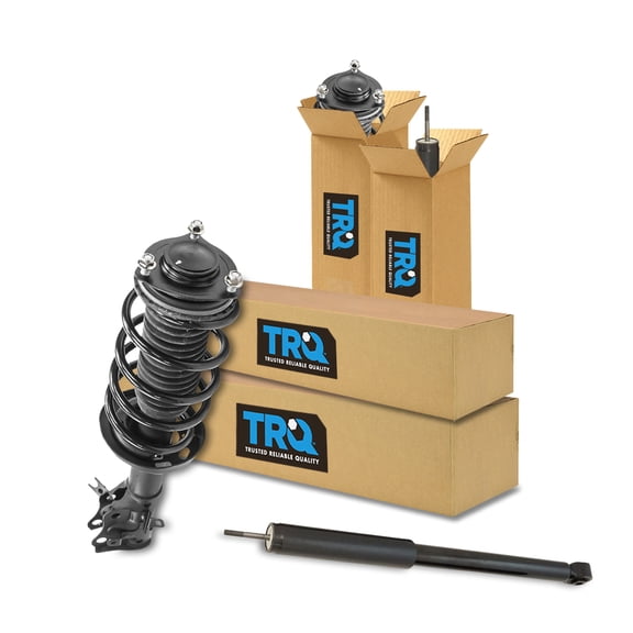 TRQ 4 Piece Front & Rear Shock Absorber w/ Strut Assembly Kit for Honda Civic SKA50085