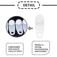 thumbnail image 3 of shiyou-Traverse Tringles à Rideaux 100 Pcs Glisseurs de Rails de Rideaux Clips de Tringle en Plastique Blanc pour Fenêtre Porte Douche, 3 of 4