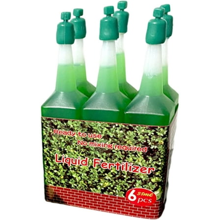 Hydroponic Liquid Fertilizer,Liquid Fertilizer for Plants, Hydroponic Plant Nutrient Solution,for Promote Absorption of Nutrition & Promote Root Growth (6pcs)