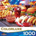 thumbnail image 3 of Roseart Colorluxe 1000 Piece Burgers and Hot Dogs Adult Interlocking Jigsaw Puzzle, 3 of 5
