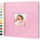 thumbnail image 1 of Álbum de Fotos Scrapbook Hiwhy con Cubierta de Lino 25x25 cm 40 Páginas Rosa, 1 of 9