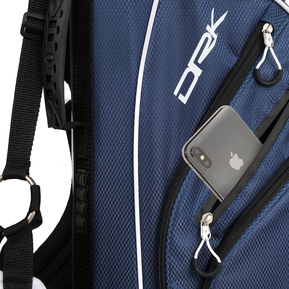 Prosimmon Golf DRK 7 In. Lightweight Golf Stand Bag with Dual Straps Blue/White