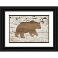 thumbnail image 1 of Murdock, Ramona 18x13 Black Ornate Wood Framed with Double Matting Museum Art Print Titled - Bear in Reverse, 1 of 4