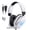 White, variant on Gaming Headsets with Noise Cancelling Microphone, Xbox One & PS5 PS4 Headphones, High-Quality Stereo Sound, LED Light, Soft Memory Earmuffs for Ultimate Comfort, Wired Over-Ear Headset for PC, Laptop