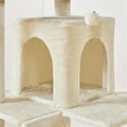 thumbnail image 5 of Yaheetech 80'' H Multilevel Cat Tree Tower With Condos,Beige, 5 of 8