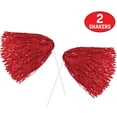 thumbnail image 3 of Beistle School Spirit Cheerleading Pom Pom Shakers - 12" - Red - Pack of 144, 3 of 6