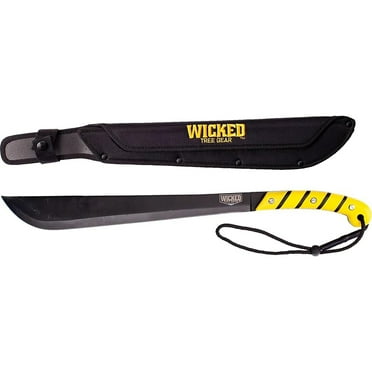 Wicked Tree Gear WTG-028 14" Black Blade Yellow Handle Machete