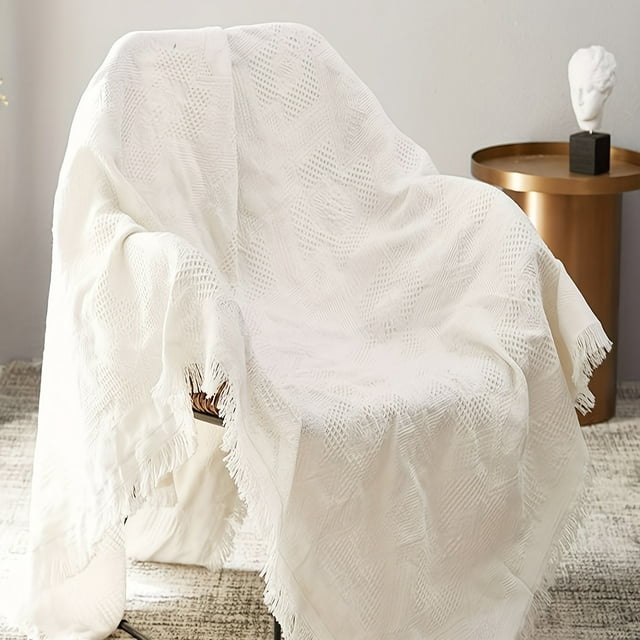 Bamboohart American Style Bedspread Simple White Modern Sofa Bedroom Hotel