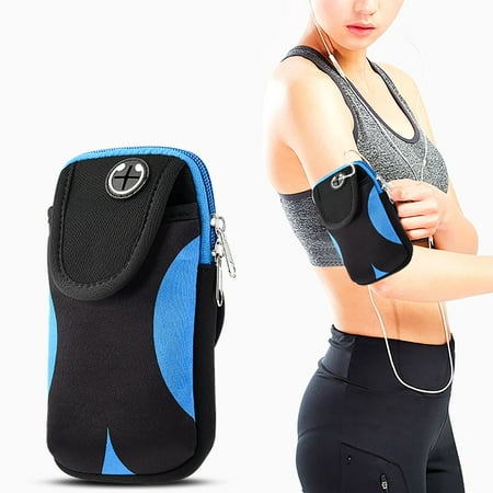 Insten Universal Adjustable Gym Sports Armband Bag Case Cell Phone Pouch Pocket for Running Jogging Hiking Climbing Cycling