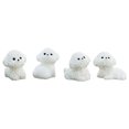 thumbnail image 1 of Dashboard Dog Figurines, Small Dog Statues Set of 4 Miniature Animal Figures, 1 of 5