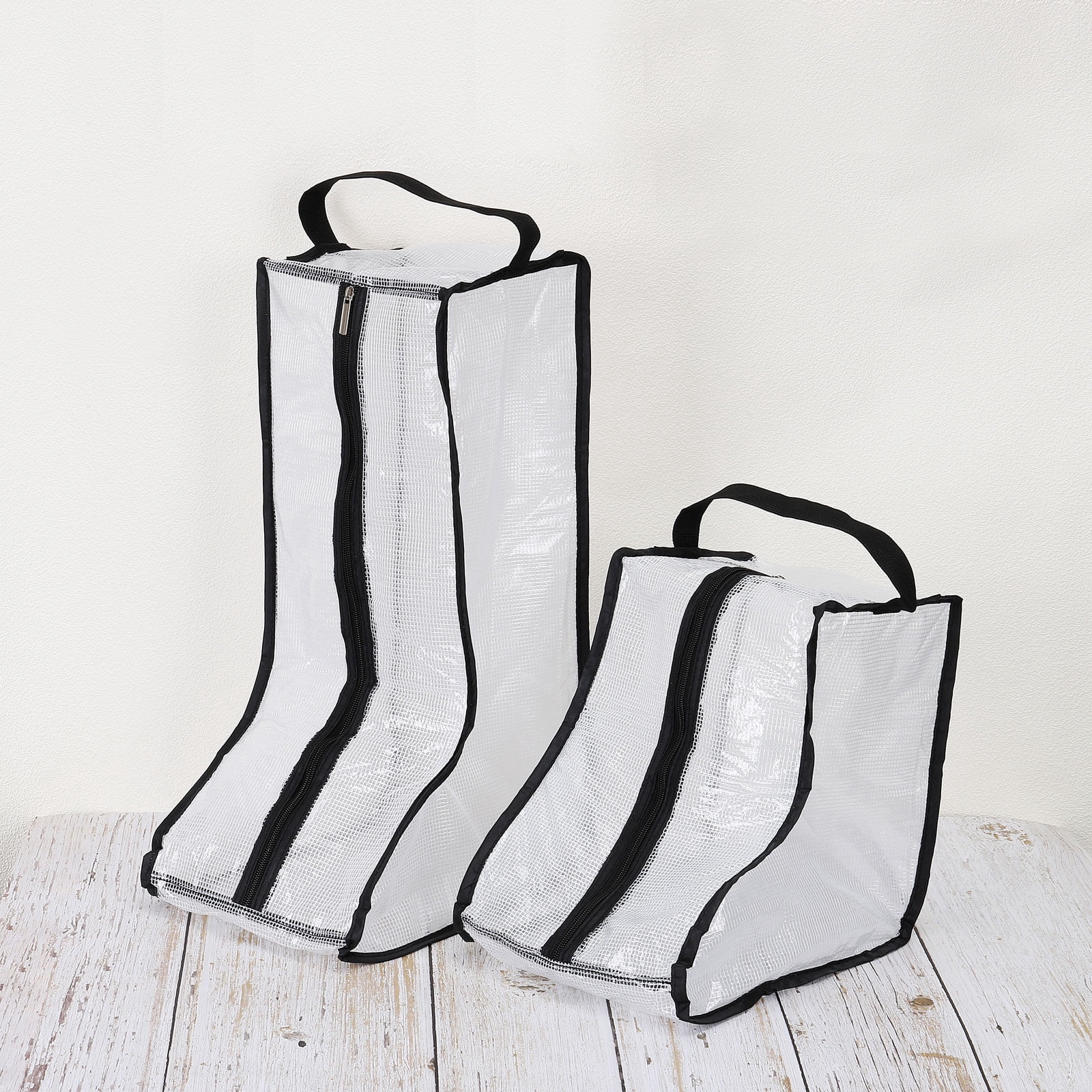 Uxcell Boots Storage Bag, Dust Proof Tall / Short Boots Carry Bags for Travel, Black 4 Pack