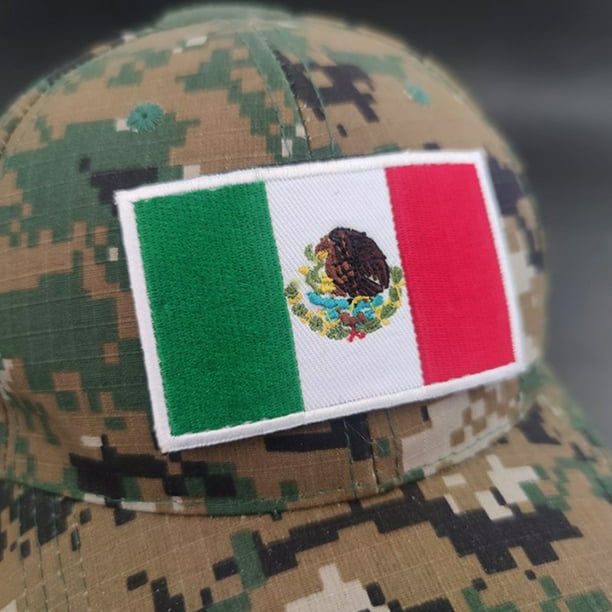 Parches para ropa, parches con la bandera de México, exquisitos parches bordados con la bandera de México, parches para chaquetas, construcción resistente