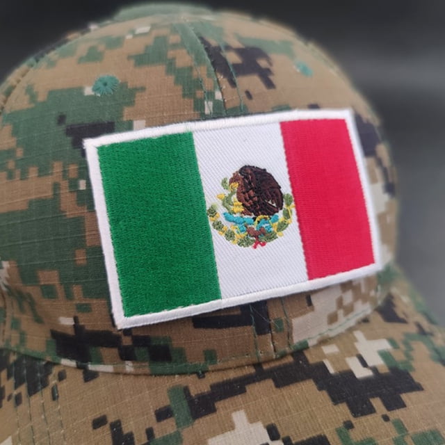 Parches para ropa, parches con la bandera de México, exquisitos parches bordados con la bandera de México, parches para chaquetas, construcción resistente