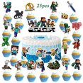 thumbnail image 2 of Toppers para Tartas de Videojuegos YUTIAN 25 Piezas Juguetes para Cupcakes, 2 of 2