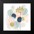 thumbnail image 2 of Vess, June Erica 20x20 Black Modern Framed Museum Art Print Titled - Floral Mazurka IV, 2 of 5