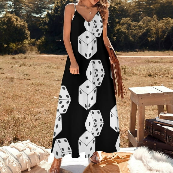 Rolled Dice Sleeveless Dress elegant party dresses for women dress for women
