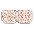 thumbnail image 3 of Uemuo Strawberry And Flowers Printed 2 PCS Car Windshield Sun Shade, Auto Sun Heat and UV Rays Blocker, Foldable Automotive Front Window Sunshade Protector, 3 of 7