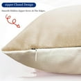 thumbnail image 5 of Decorative Throw Pillow Covers Set of 4 Light Khaki Pillow Covers 20x20 inchThrow Pillow Cases Linen Pillow Case，Modern Farmhouse Outdoor Pillow Covers for Couch Sofa Living Room Bed Car, 5 of 6
