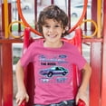 thumbnail image 3 of Tee Hunt Ford Mustang GT The Boss Kid's T-Shirt Muscle Car Licensed Ford Boys Girls Tee, Pink, X-Large, 3 of 5