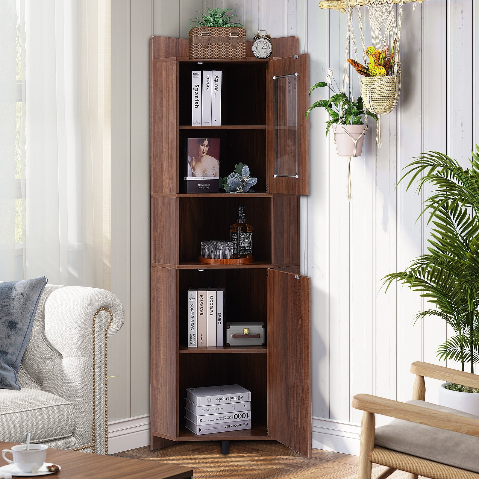 Buy NAIYUFA 70 inch Tall Corner with Door,Free Standing Corner