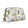 thumbnail image 2 of Xecao New York Print Fashion Makeup PVC Bag Large Capacity Travel Cosmetic Bag for Women Organizer Toiletry Clutch, 2 of 8