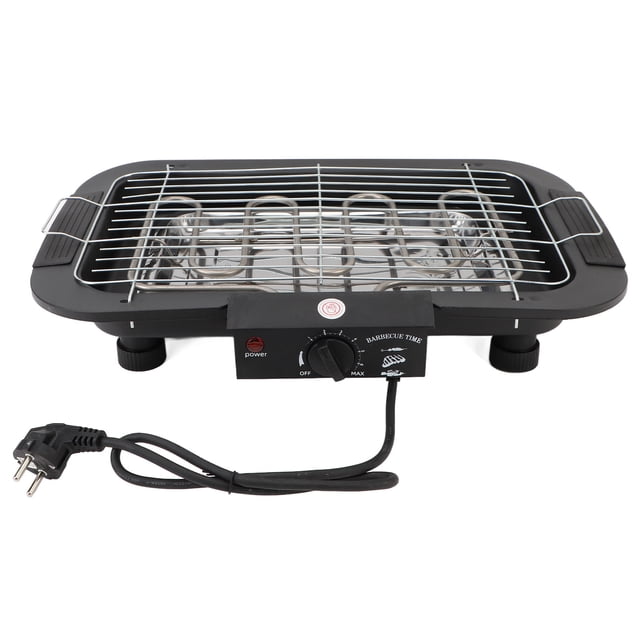 Parrilla De Mesa Eléctrica, Parrilla Interior Sin Humo Antiadherente Respetuosa Con El Medio Ambiente Para Fiestas Familiares