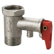 Brass Heavy Duty Water Heater Safety Valves 1/2inch Brass Pressure Relief Valves for Home Use Automatic Pressure Release
