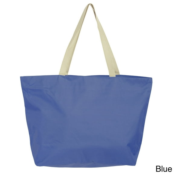 Leisureland Large Solid Color Beach Tote Bag