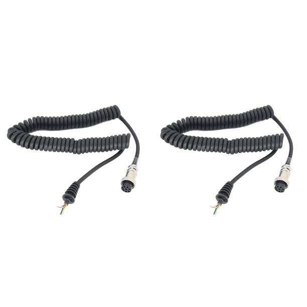 HM-36 Cable resorte para micrófono y altavoz Walkie Talkie 8 pines ICOM IC-449C 229C
