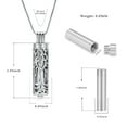 thumbnail image 2 of Personlized Tree of Life Urn Necklace for Ashes Keepsake Memorial Cylinder Cremation Pendant Necklaces for Human Ashes Women Gifts w/Funnel Filler Memorial Jewelry Gifts, 2 of 8