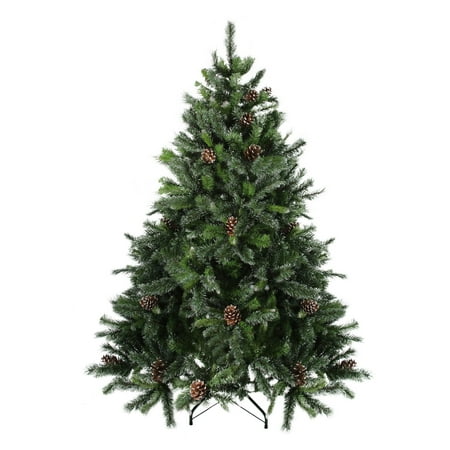 Northlight Snowy Delta Pine with Pine Cones Unlit Christmas Tree