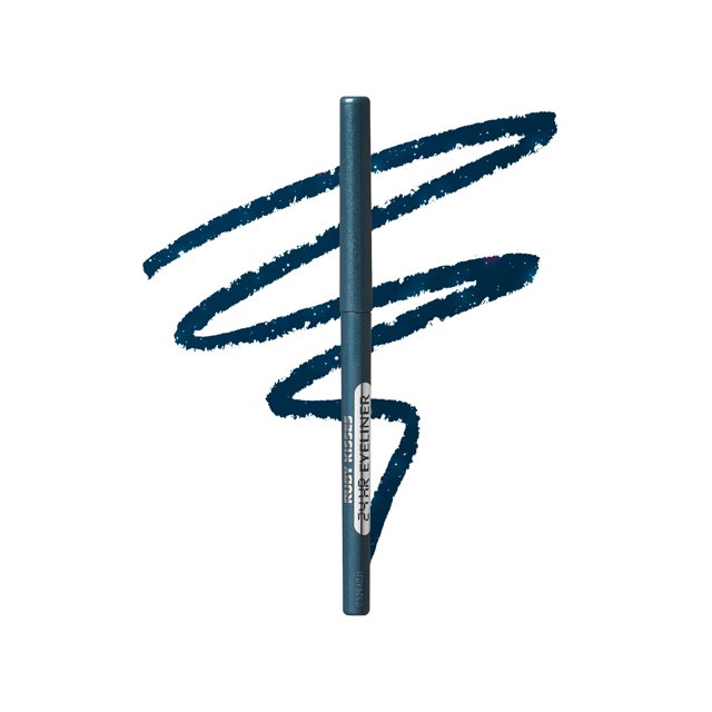 Ruby Kisses Lápiz Delineador de ojos retráctil Delineador de ojos impermeable a prueba de manchas Maquillaje de ojos Alta pigmentación 24H Lápiz de ojos de larga duración (Azul verde azulado rico)