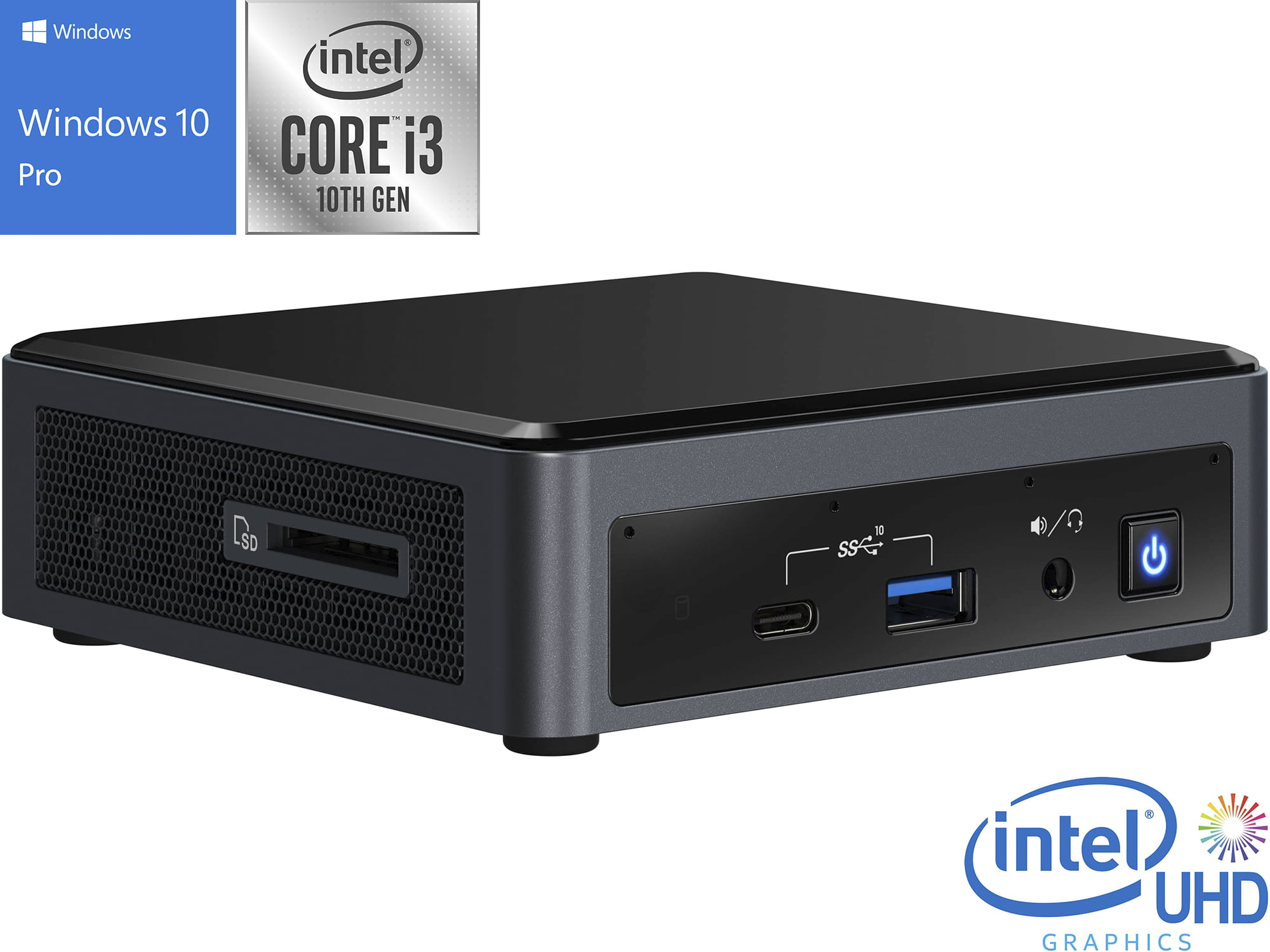 vreemd hoofdstuk Kort leven Intel NUC10I3FNK Mini PC, Intel Core i3-10110U Upto 4.1GHz, 32GB RAM, 2TB  NVMe SSD, HDMI, Thunderbolt, Card Reader, Wi-Fi, Bluetooth, Windows 10 Pro  - Walmart.com